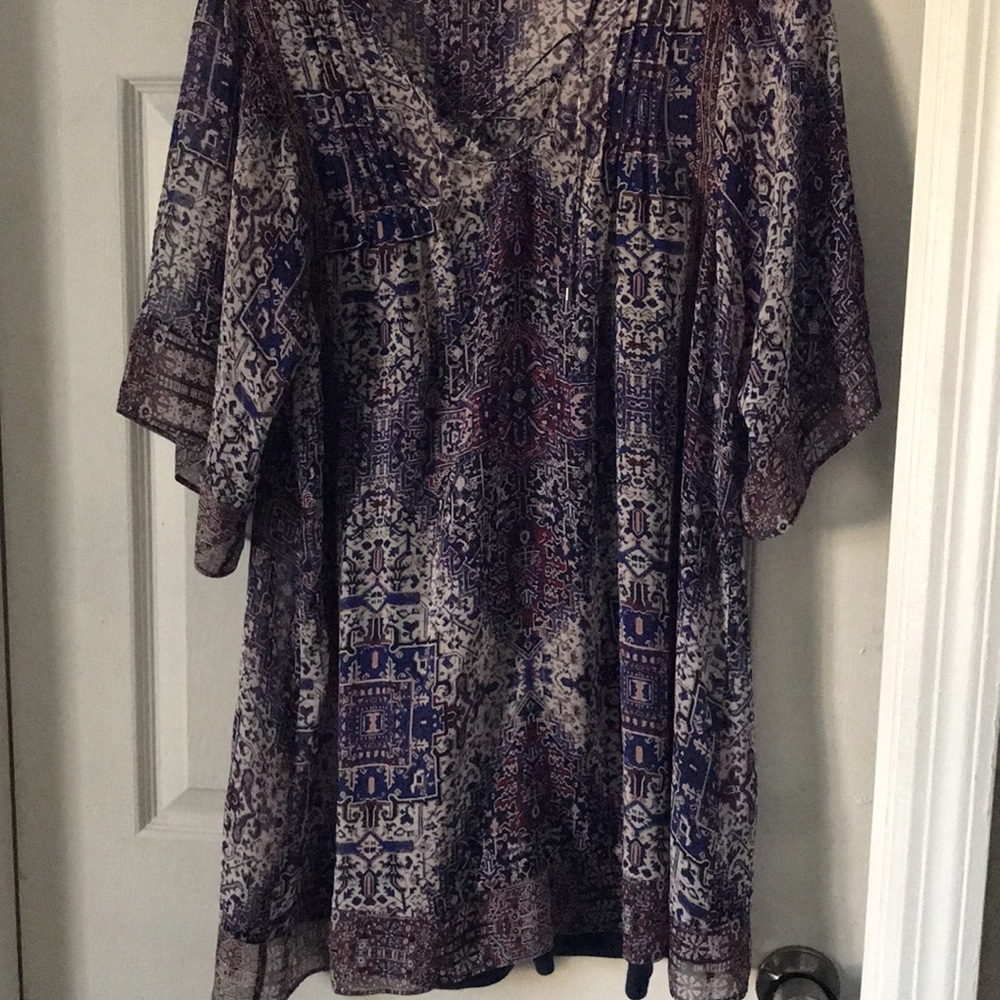 Joie sheer dress w/snap in slip